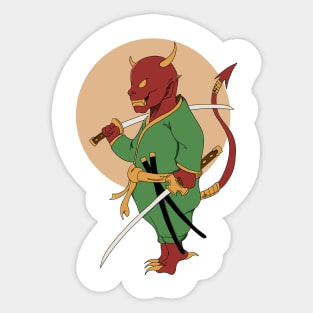 Samurai oni Sticker